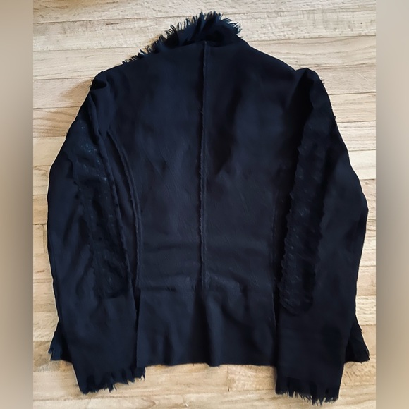 Studio Y Black Ruffled Blazer - Picture 2 of 5